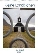 Kleine Landkirchen auf Island (Wandkalender 2022 DIN A3 hoch)