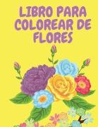 Libro para colorear de flores