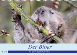 Der Biber, ein guter Bauhandwerker (Wandkalender 2022 DIN A2 quer)