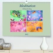 Meditation-Schmetterling (Premium, hochwertiger DIN A2 Wandkalender 2022, Kunstdruck in Hochglanz)