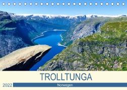 Trolltunga (Tischkalender 2022 DIN A5 quer)