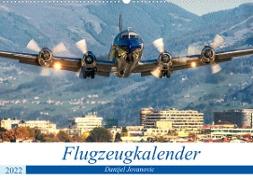 Flugzeugkalender (Wandkalender 2022 DIN A2 quer)