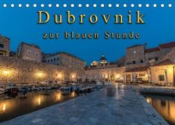 Dubrovnik zur blauen Stunde (Tischkalender 2022 DIN A5 quer)