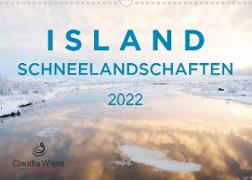 ISLAND - Schneelandschaften (Wandkalender 2022 DIN A3 quer)