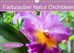Farbzauber Natur Orchideen - CH Version (Wandkalender 2022 DIN A4 quer)