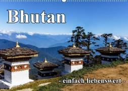 Bhutan - einfach liebenswert (Wandkalender 2022 DIN A2 quer)