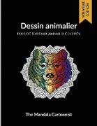 Dessin Animalier: Animaux merveilleux à colorier - Plus de 50 animaux différents peuvent être colorés dans le style mandala pour aider l