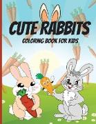 Cute Rabbits Coloring Book for Kids
