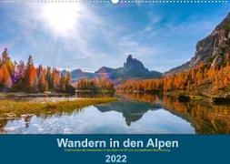 Wandern in den Alpen (Wandkalender 2022 DIN A2 quer)