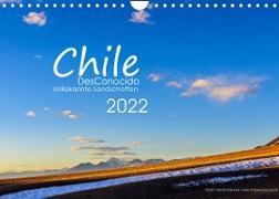 Chile DesConocido (Wandkalender 2022 DIN A4 quer)