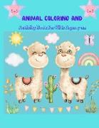 Animal Coloring and Activity Book for Kids Ages 4-12