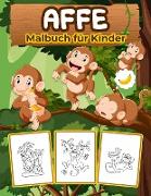 Affe Malbuch für Kinder