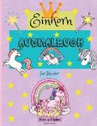 Einhorn-Malbuch für Kinder im Alter von 4-8 Jahren