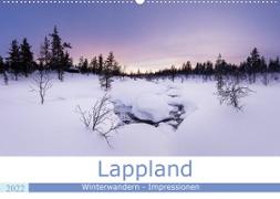 Lappland - Winterwandern Impressionen (Wandkalender 2022 DIN A2 quer)