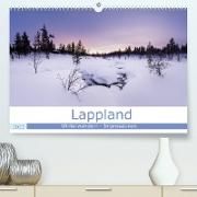 Lappland - Winterwandern Impressionen (Premium, hochwertiger DIN A2 Wandkalender 2022, Kunstdruck in Hochglanz)