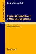 Conference on the Numerical Solution of Differential Equations