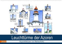 Leuchttürme der Azoren (Wandkalender 2022 DIN A2 quer)