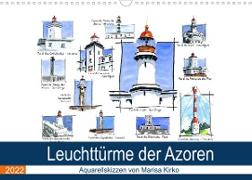 Leuchttürme der Azoren (Wandkalender 2022 DIN A3 quer)