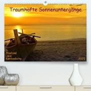 Traumhafte Sonnenuntergänge in Thailand, Laos und Kambodscha (Premium, hochwertiger DIN A2 Wandkalender 2022, Kunstdruck in Hochglanz)