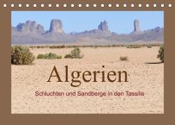 Algerien - Schluchten und Sandberge in den Tassilis (Tischkalender 2022 DIN A5 quer)