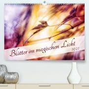 Blätter im magischen Licht (Premium, hochwertiger DIN A2 Wandkalender 2022, Kunstdruck in Hochglanz)