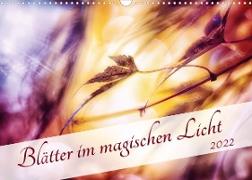 Blätter im magischen Licht (Wandkalender 2022 DIN A3 quer)