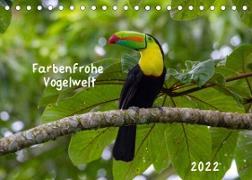 Farbenfrohe Vogelwelt (Tischkalender 2022 DIN A5 quer)