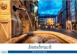 Innsbruck - Stadt in den AlpenAT-Version (Wandkalender 2022 DIN A2 quer)