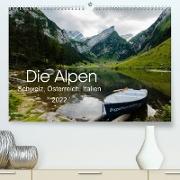 Alpen (Schweiz, Österreich, Italien) (Premium, hochwertiger DIN A2 Wandkalender 2022, Kunstdruck in Hochglanz)