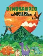 Libro de actividades sobre dinosaurios: Para niños de 4 a 8 años, Grandes y asombrosos dinosaurios para colorear, laberintos, crucigramas, puntos, bus