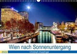 Wien nach Sonnenuntergang (Wandkalender 2022 DIN A3 quer)
