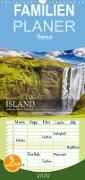 Island - Spektakuläre Landschaft aus Feuer, Wasser und Eis - Familienplaner hoch (Wandkalender 2022 , 21 cm x 45 cm, hoch)