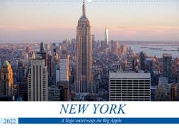 New York - 4 Tage unterwegs im Big Apple (Wandkalender 2022 DIN A2 quer)
