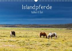Islandpferde take it Isi (Wandkalender 2022 DIN A3 quer)