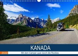 KANADA Mit dem Camper quer durch die Rockies (Wandkalender 2022 DIN A3 quer)