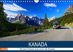 KANADA Mit dem Camper quer durch die Rockies (Wandkalender 2022 DIN A4 quer)