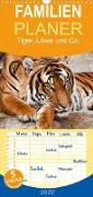 Tiger, Löwe und Co. - Familienplaner hoch (Wandkalender 2022 , 21 cm x 45 cm, hoch)