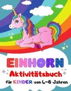 Einhorn-Aktivitätsbuch für Kinder von 4-8 Jahren