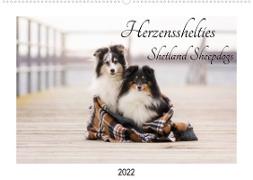 Herzensshelties - Shetland Sheepdogs (Wandkalender 2022 DIN A2 quer)