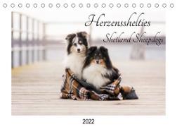 Herzensshelties - Shetland Sheepdogs (Tischkalender 2022 DIN A5 quer)
