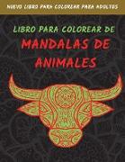 Libro Para Colorear De Mandalas De Animals: Diseños De Animales Para Aliviar El Estrés, Libro Para Colorear Para Adultos