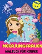 Meerjungfrauen Malbuch für Kinder - Alter 4-8