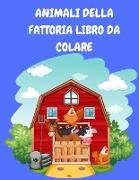 Animali della fattoria libro da colorare