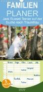 Jack Russell Terrier auf Suche nach der Traumfrau - Familienplaner hoch (Wandkalender 2022 , 21 cm x 45 cm, hoch)