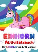 Einhorn-Aktivitätsbuch für Kinder von 4-8 Jahren