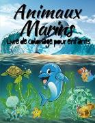 Animaux Marins Livre de Coloriage Pour Enfants