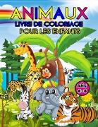 Animaux Livre de Coloriage Pour les Enfants Ans 4-8