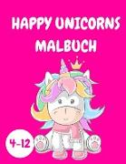 Happy Unicorns Malbuch Kinder 4-12