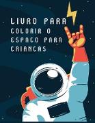 Livro para colorir o espaço para crianças