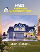 Haus Färben und Scherenkenntnisse Aktivitätsbuch